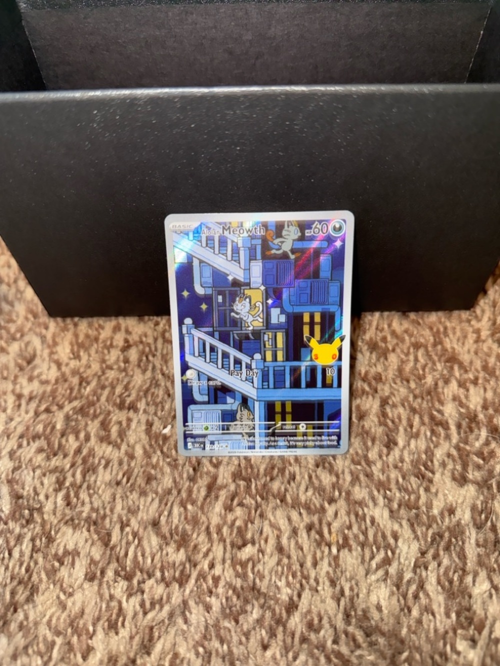 Alolan Meowth Pokemon Card 139/128 -30th Anniversary